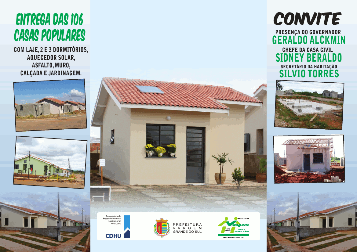 Entrega das 106 casas da CDHU