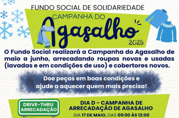 FUNDO SOCIAL ESTÁ REALIZANDO A CAMPANHA DO AGASALHO 2025