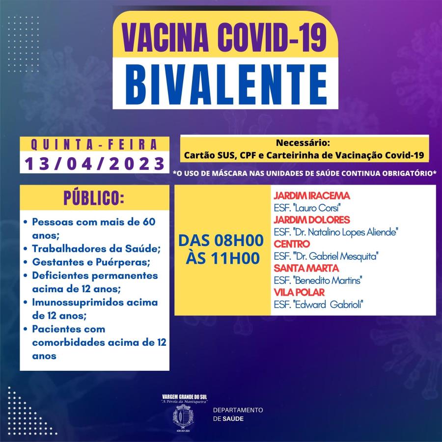 VACINA BIVALENTE 15.04.2023
