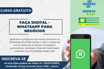 CURSO GRATUITO: FAÇA DIGITAL – WHATSAPP PARA NEGÓCIOS