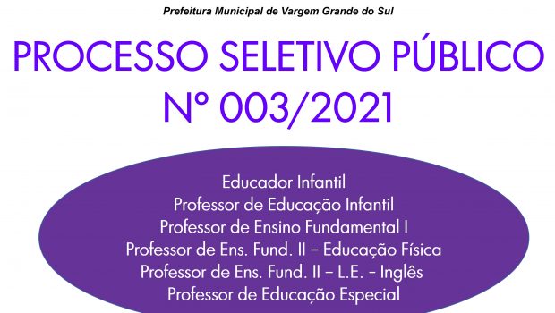 A LISTA DE INSCRITOS NO PROCESSO SELETIVO Nº 003/2021 FOI DIVULGADA