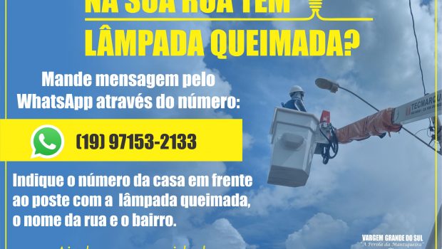 NA SUA TEM LAMPADA QUEIMADA?