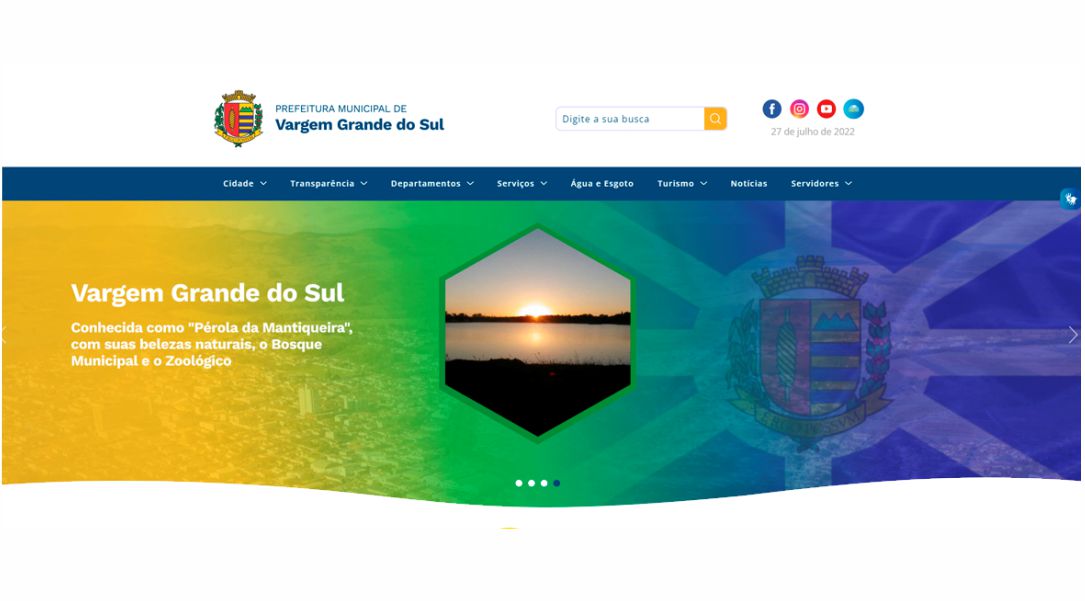 PREFEITURA DE VARGEM GRANDE DO SUL LANÇA SITE MAIS MODERNO E COMPLETO
