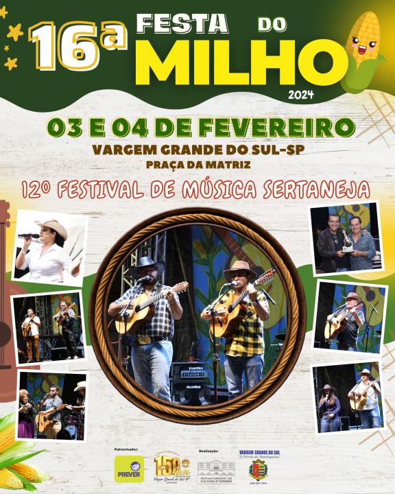 O 12º FESTIVAL DE MÚSICA SERTANEJA SERÁ REALIZADO NESTE SÁBADO (03) E DOMINGO (04)