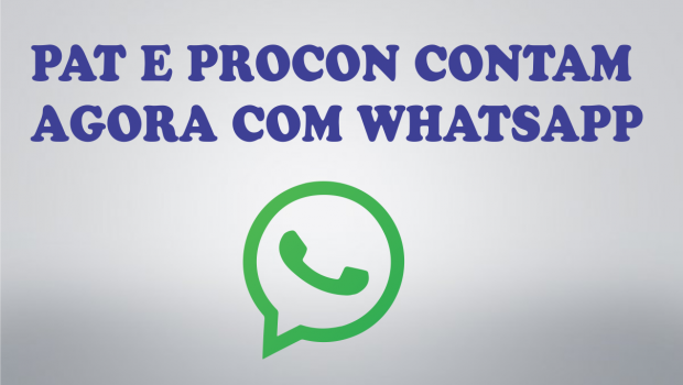 PAT AGORA CONTA COM NÚMERO DE WHATSAPP