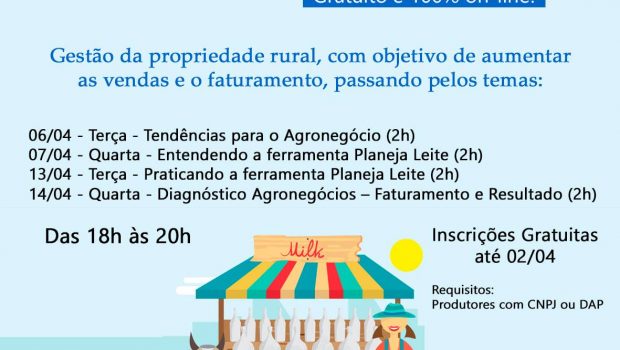 CAPACITAÇÃO PARA PRODUTORES RURAIS QUE ATUAM COM BOVINOCULTURA DE LEITE
