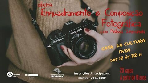 Departamento de Cultura realiza oficina de “Enquadramento e Composição Fotográfica”