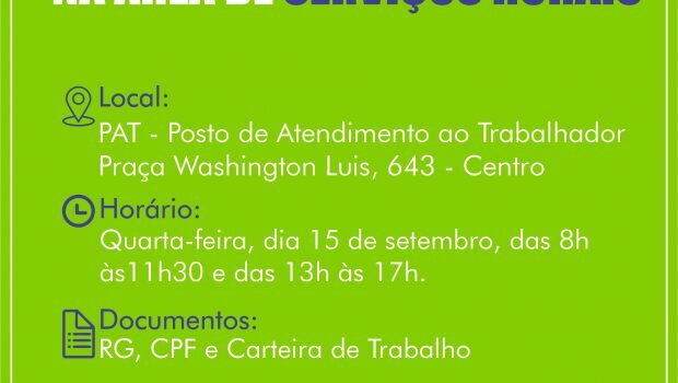 PAT IRÁ REALIZAR CADASTRO PARA 50 VAGAS NA ÁREA DE SERVIÇOS RURAIS AMANHÃ (15)