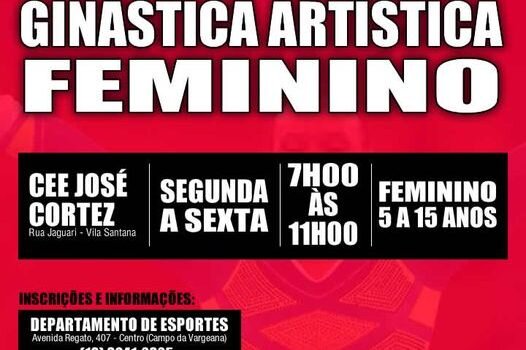COMEÇARAM AS AULAS DE GINÁSTICA ARTÍSTICA FEMININA DE 5 A 15 ANOS