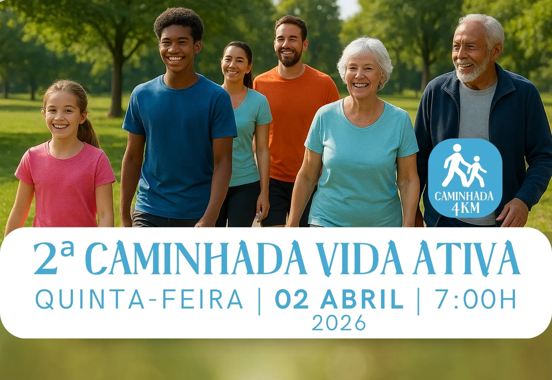 2ª CAMINHADA VIDA ATIVA SERÁ 