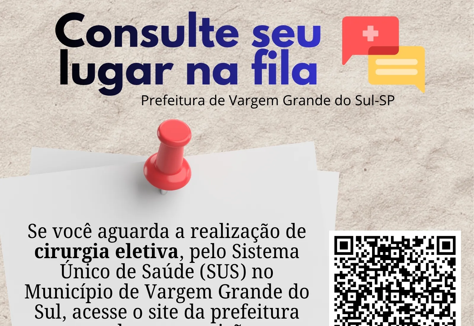 CONSULTE SEU LUGAR NA FILA DE CIRURGIAS ELETIVAS