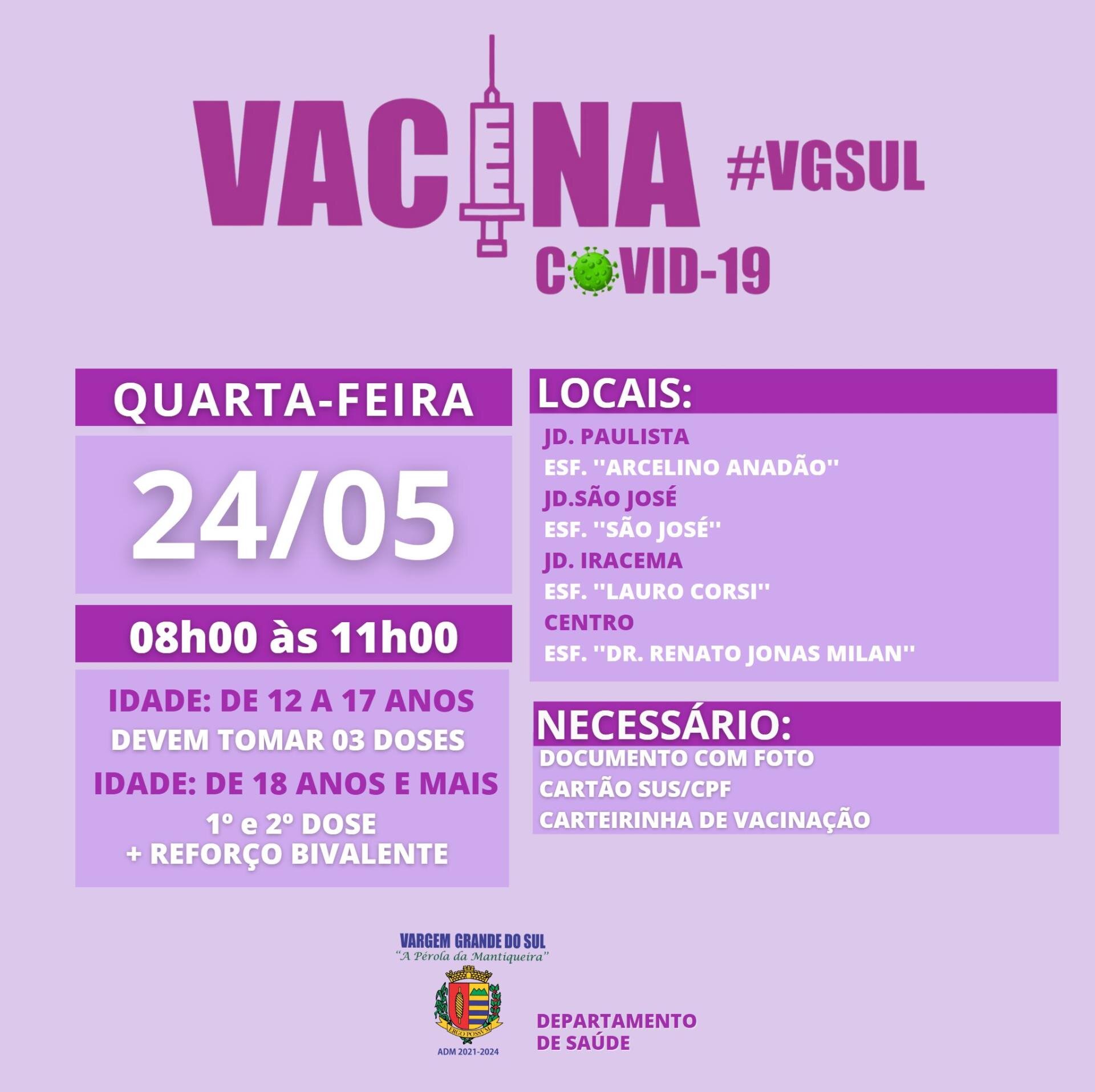 VACINAÇÃO COVID- 19 24.05.2023