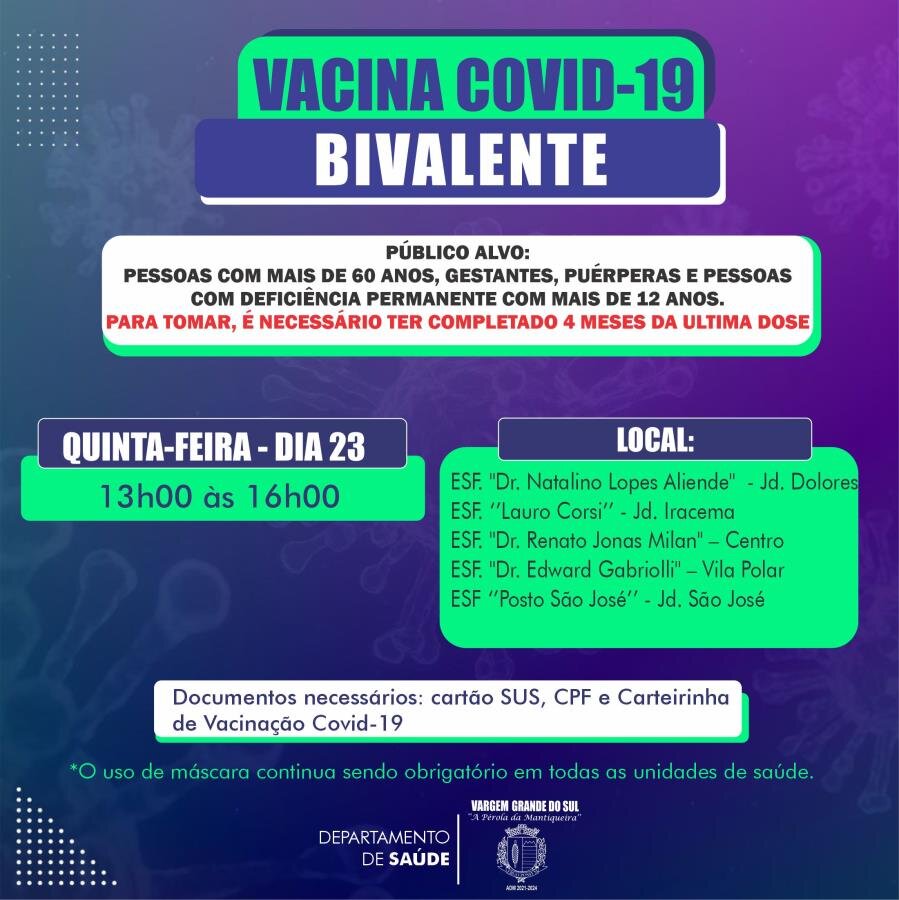 VACINA BIVALENTE - 23.03.2023