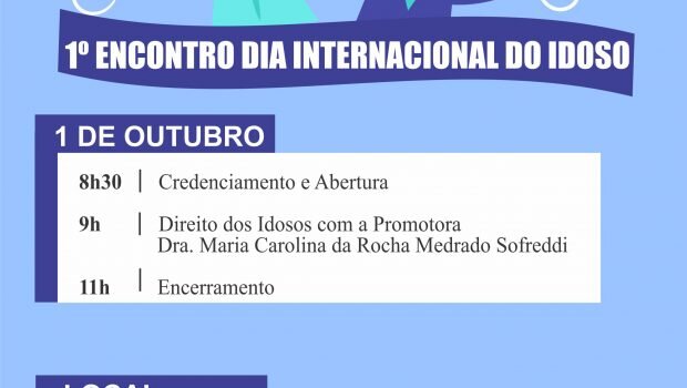EVENTO É ORGANIZADO PARA O DIA MUNDIAL DO IDOSO
