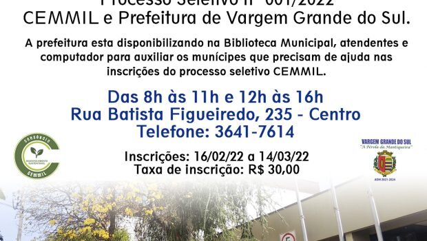 ATENDENTES ESTÃO AJUDANDO OS MUNICÍPES A REALIZAREM AS INSCRIÇÕES PARA O PROCESSO SELETIVO NA BIBLIOTECA