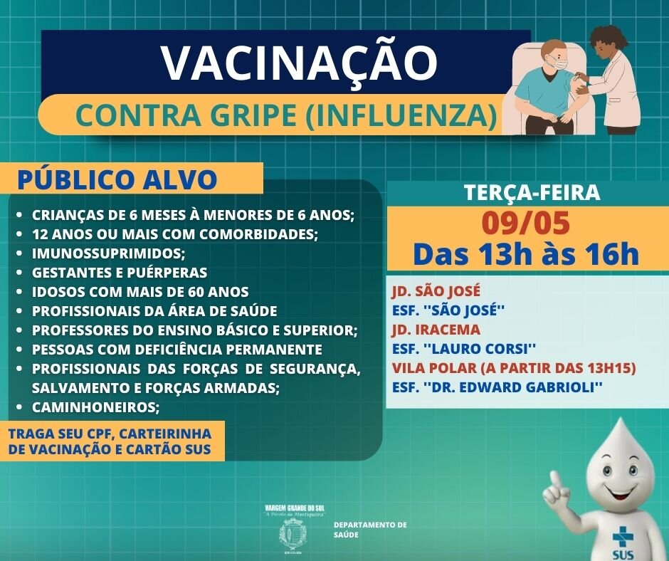 VACINA GRIPE (INFUENZA) - 09.05.2023