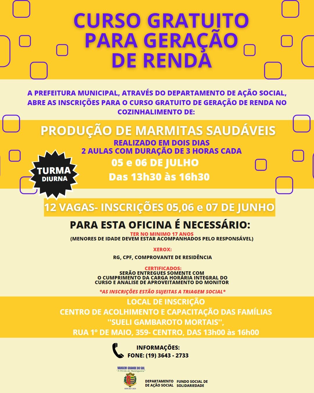 CURSO GRATUITO - MARMITAS SAUDÁVEIS
