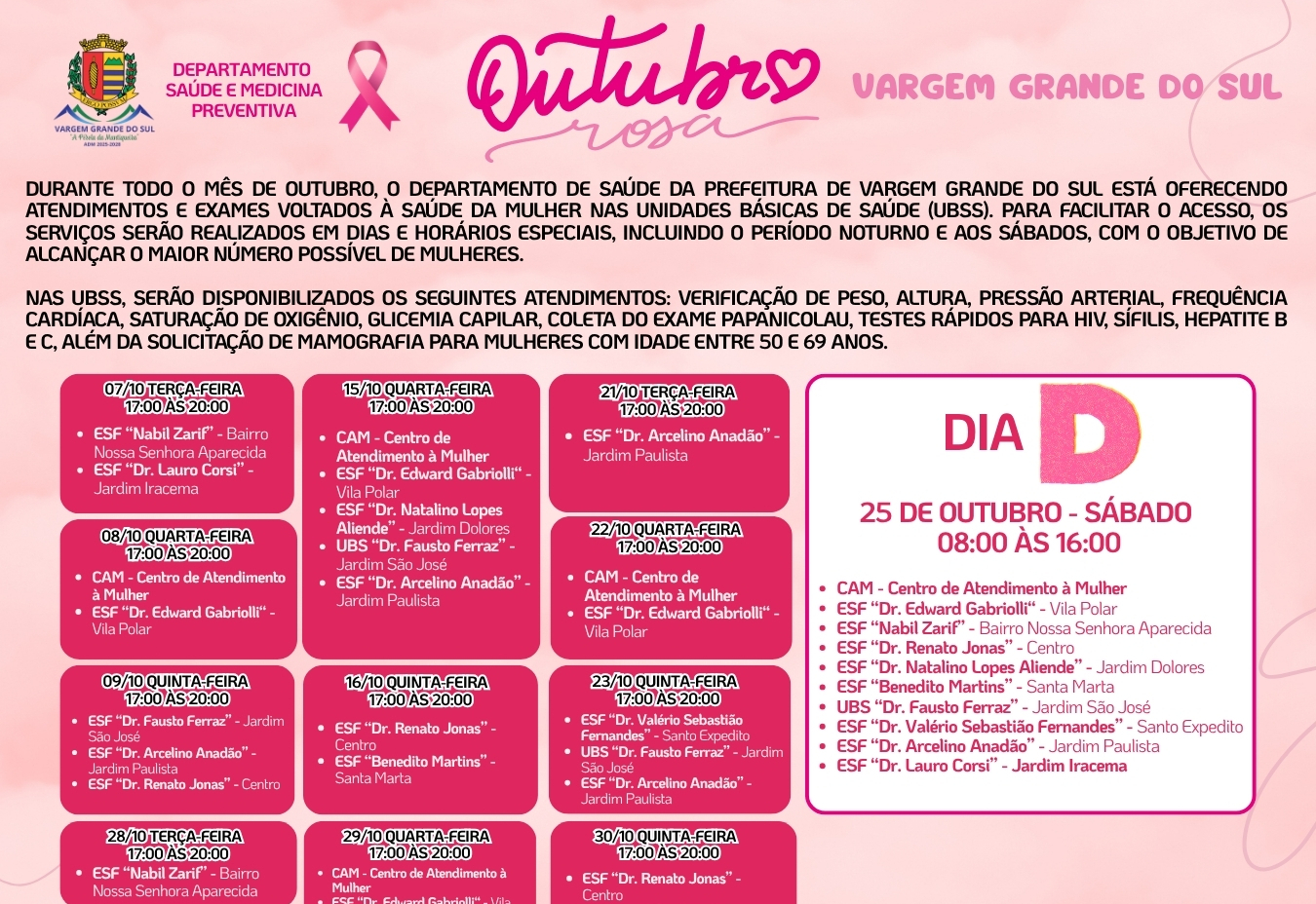 OUTUBRO ROSA: UM ALERTA PARA A PREVENÇÃO E O DIAGNÓSTICO PRECOCE DO CÂNCER DE MAMA