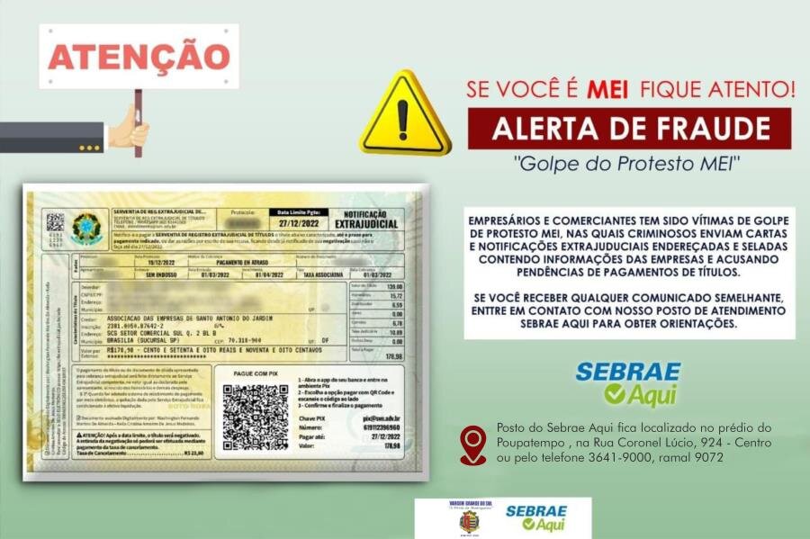 ATENÇÃO: TENTATIVA DE GOLPE EM MEI’S