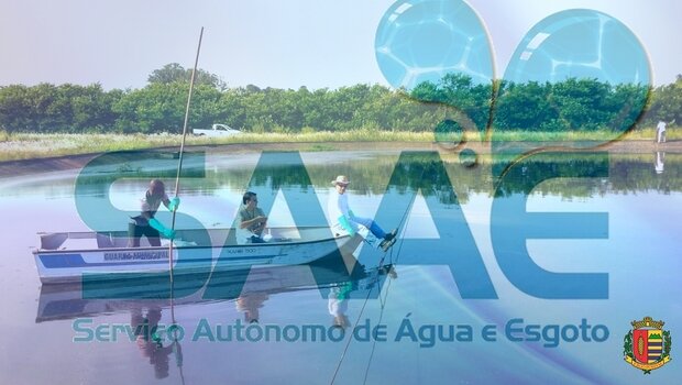 SAAE realiza batimetria das lagoas da Estação de Tratamento de Esgoto