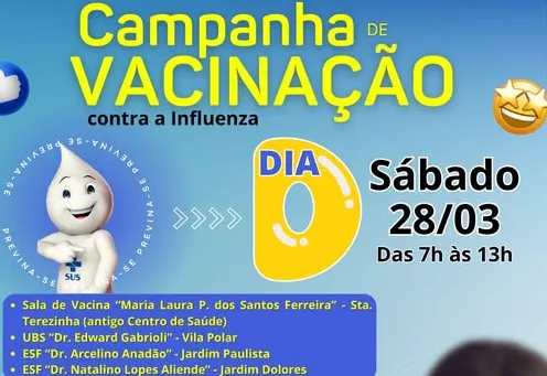 DIA D DA VACINAÇÃO CONTRA A GRIPE 