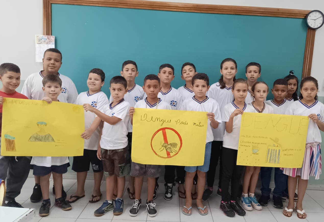TRABALHO DE CONSCIENTIZAÇÃO NA PREVENÇÃO DA DENGUE NA EMEB ANTÔNIO COURY